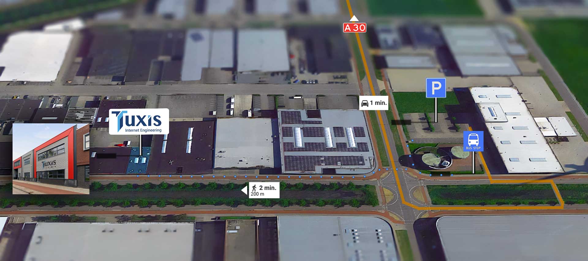 Parkeren Directions and parking at Tuxis